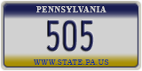 Pennsylvania, Low Number (1234)
