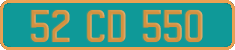 French license plate, Diplomatic