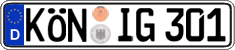 German license plate, Regular plates