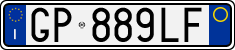 License plate of Italy, Cars (1994 year series)