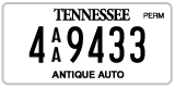Tennessee, Antique (AA 12345)