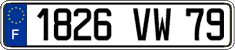 French license plate, FNI