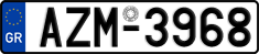 License plate of Greece, Cars
