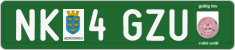 License plate of Austria, Export transit plates
