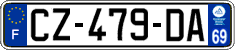 French license plate, SIV (ordinary)