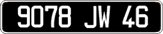 French license plate, FNI