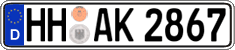German license plate, Regular plates