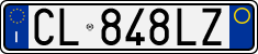 License plate of Italy, Cars (1994 year series)