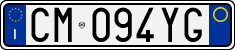 License plate of Italy, Cars (1994 year series)