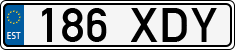 License plate of Estonia, Regular car plates