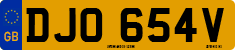 License plate of the United Kingdom, 1963 year system
