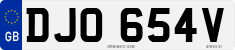 License plate of the United Kingdom, 1963 year system