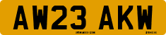 License plate of the United Kingdom, 2001 year system