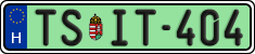 license plates of Hungary, Regular plates (2022)