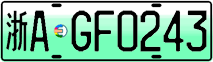 License plate of China, Electric vehicles