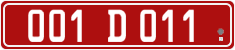License plate of Georgia, Diplomatic