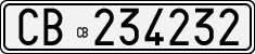 License plate of Italy, Cars (1927 year series)