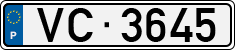 License plate of Portugal, Trailers