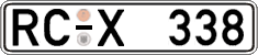 German license plate, Regular plates