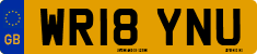 License plate of the United Kingdom, 2001 year system