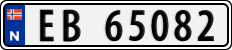 License plate of Norway, Cars