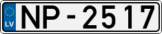 License plate of Latvia, Regular car plates