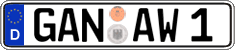 German license plate, Regular plates