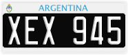 License plate of Argentina, Cars (1995, ABC 123)