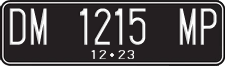 License plate of Indonesia, Regular plates