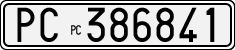 License plate of Italy, Cars (1927 year series)