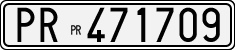 License plate of Italy, Cars (1927 year series)