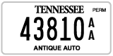 Tennessee, Antique (AA 12345)
