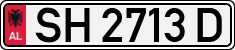License plate of Albania, Cars (1993)