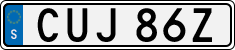 License plate of Sweden, Regular plates