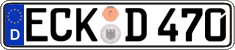 German license plate, Regular plates