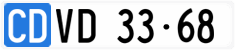 License plate of Switzerland, Diplomatic