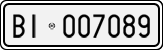 License plate of Italy, Cars (1927 year series)