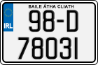License plate of Ireland, Regular plates