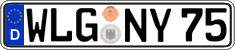 German license plate, Regular plates