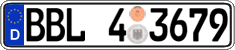German license plate, Regional authorities