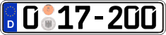 German license plate, Diplomatic