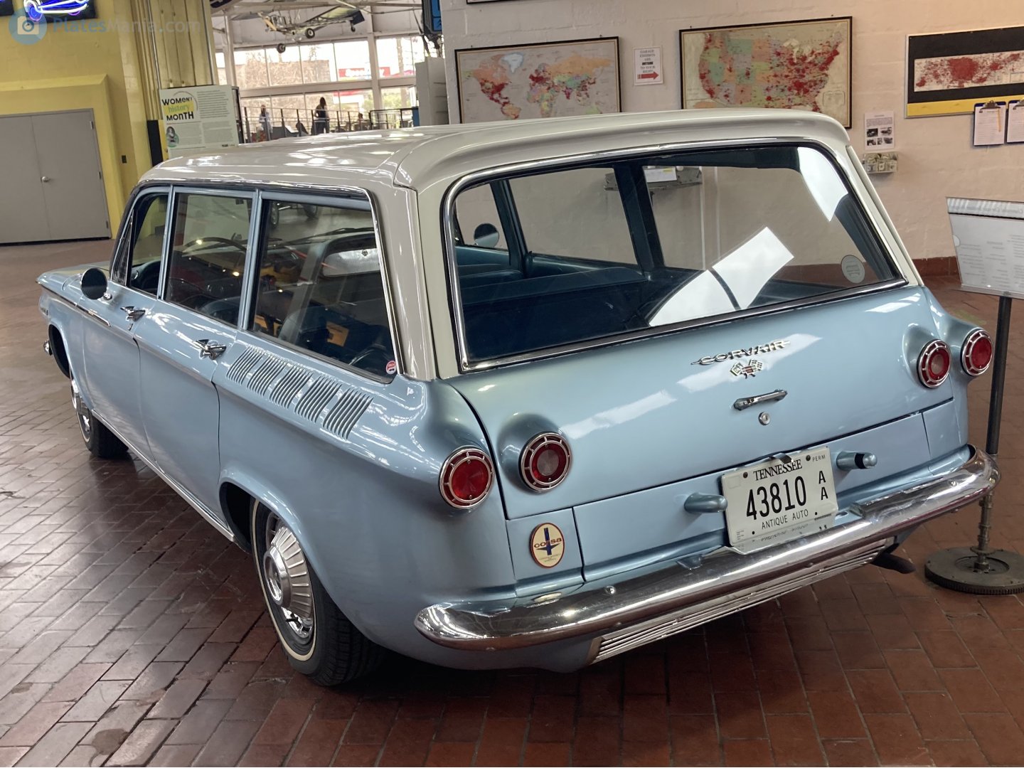 43810 AA, Chevrolet Corvair 1st gen (Lakewood) 5-door Station Wagon (35; Z-body), 1961–1962