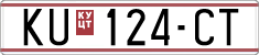 License plate of North Macedonia, Regular plates (1993)