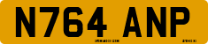 License plate of the United Kingdom, 1983 year system