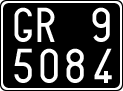 License plate of Italy, Cars (1927 year series)