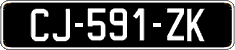 French license plate, SIV (oldtimers)