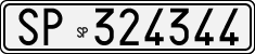 License plate of Italy, Cars (1927 year series)