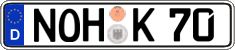 German license plate, Regular plates