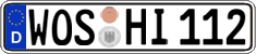 German license plate, Regular plates