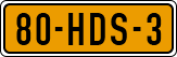 License plate of the Netherlands, Cars